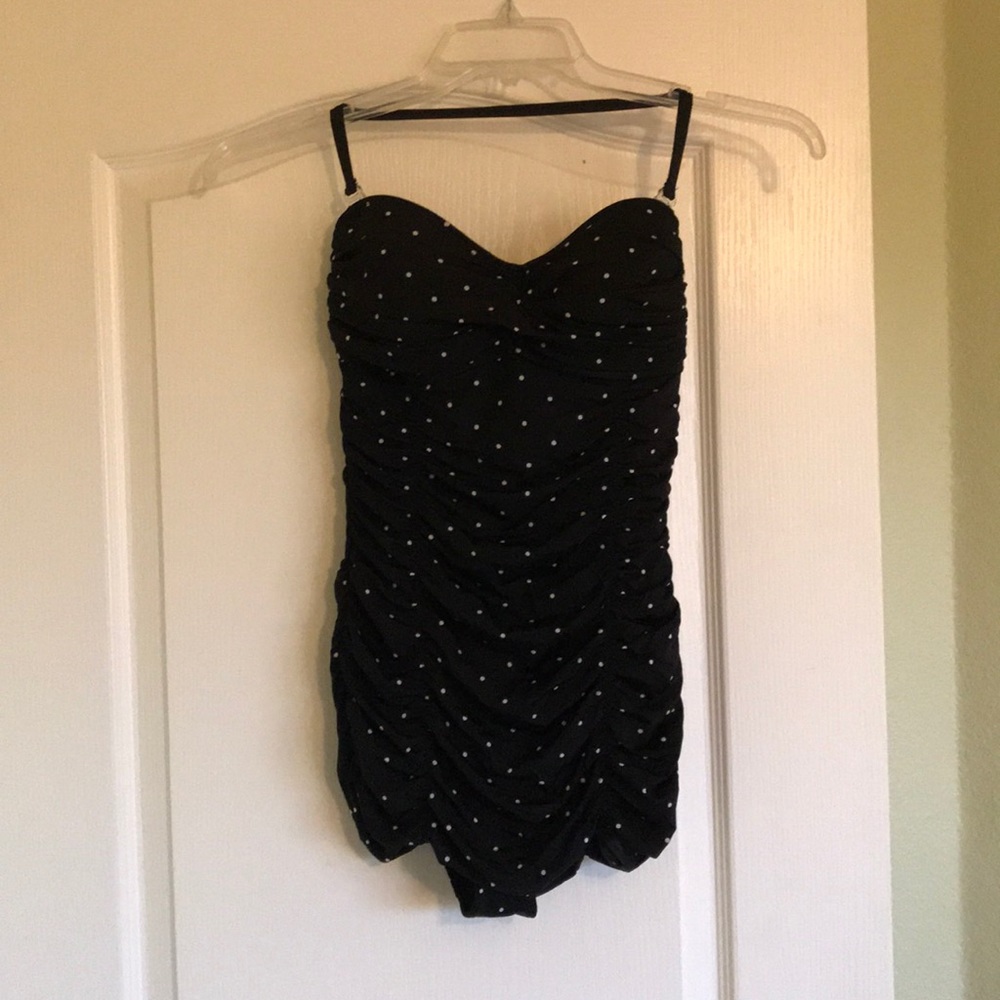 Vitamin A Bel-Air Maillot French Dot Swimsuit